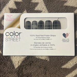 Color Street Black and White Nail Polish Strips
